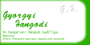 gyorgyi hangodi business card